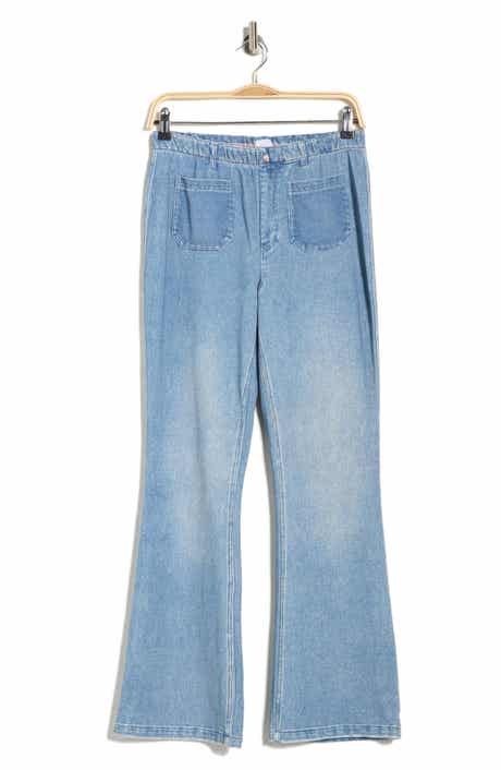 ECRU Patch Pocket Flare Jeans