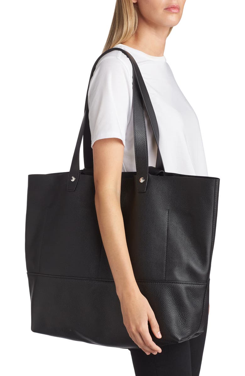 rag & bone Logan Leather Tote, Alternate, color,