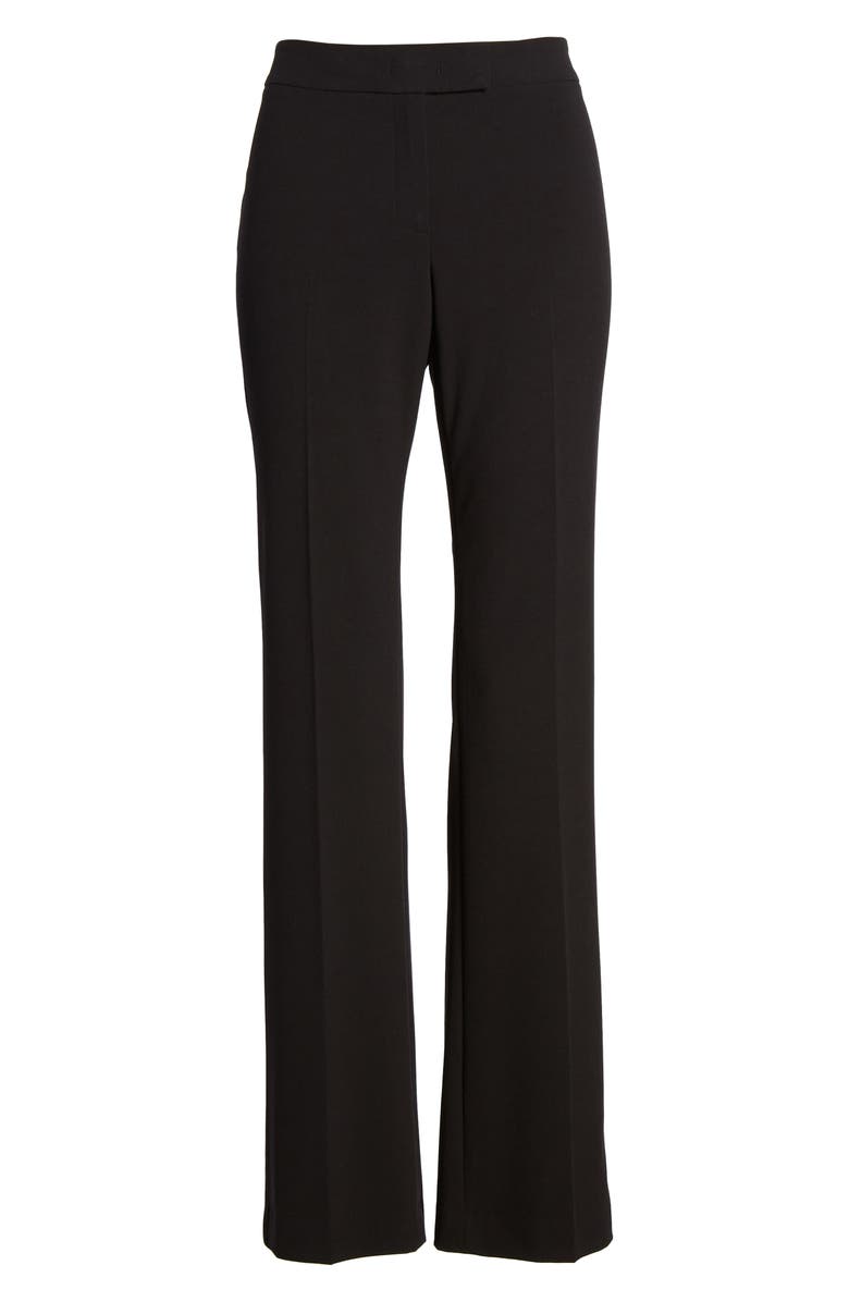 Anne Klein Stretch Flare Leg Pants, Alternate, color, Anne Black