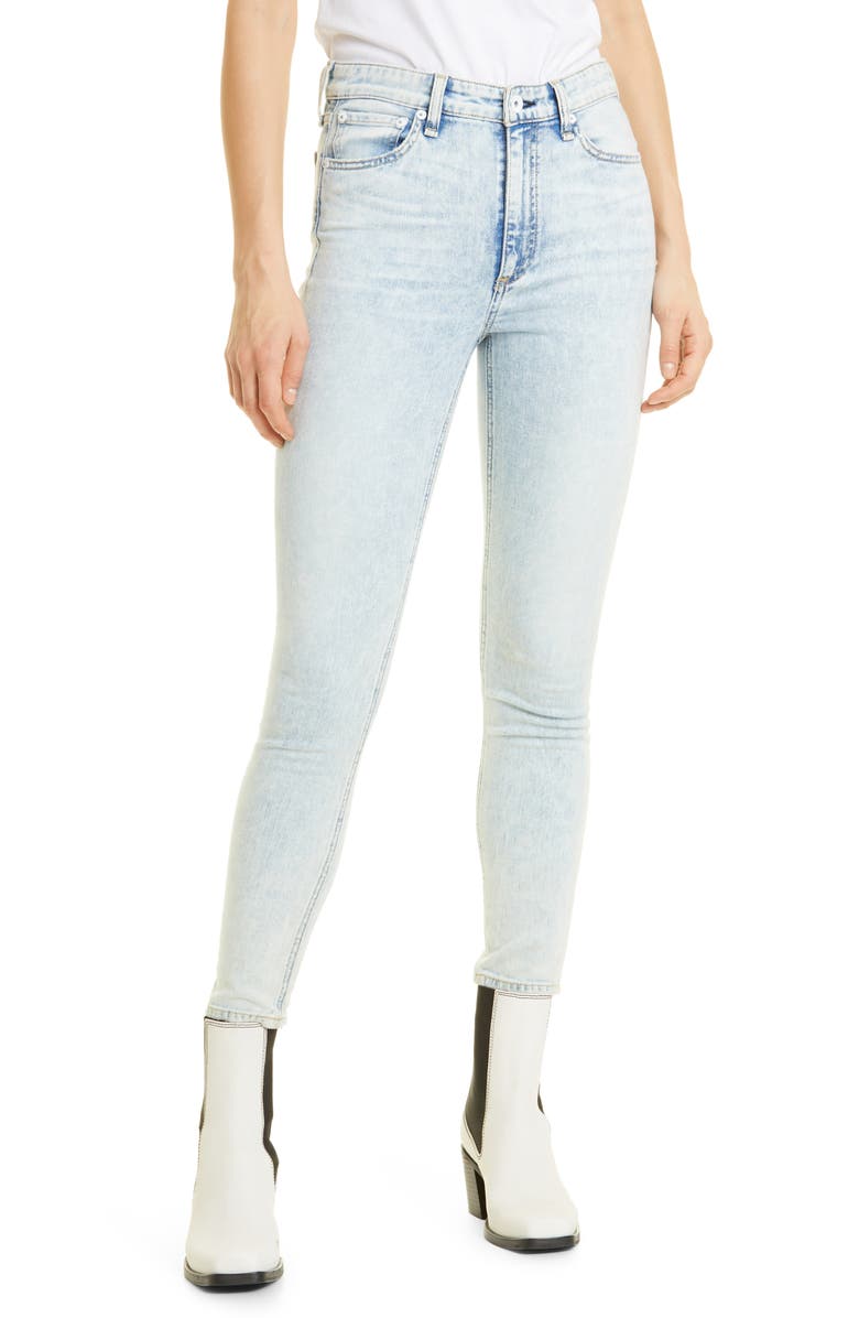 rag & bone Nina High Waist Skinny Jeans, Main, color, 