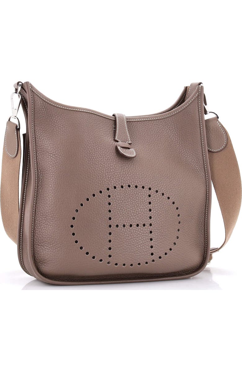 Pre-Owned Hermes Evelyne Bag Gen III Clemence PM, Alternate, color, Etoupe