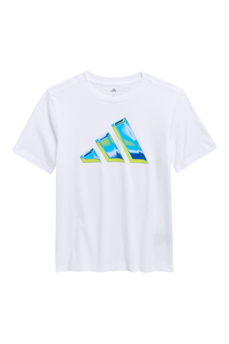Kids' Heat Map Logo Cotton Graphic T-Shirt, Main, color, WHITE