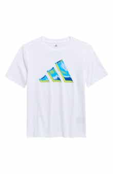 adidas Kids' Heat Map Logo Cotton Graphic T-Shirt
