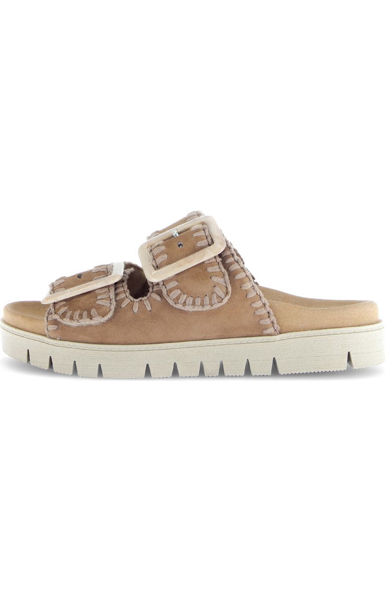 Gabor 63.741 Buckle Slide Sandal, Alternate, color, Walnut