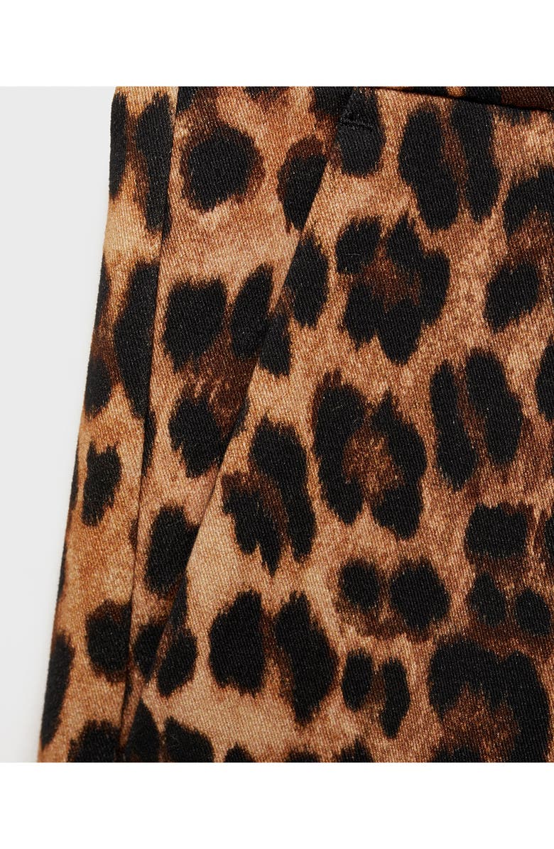 MANGO Leopard Print Skort, Alternate, color,