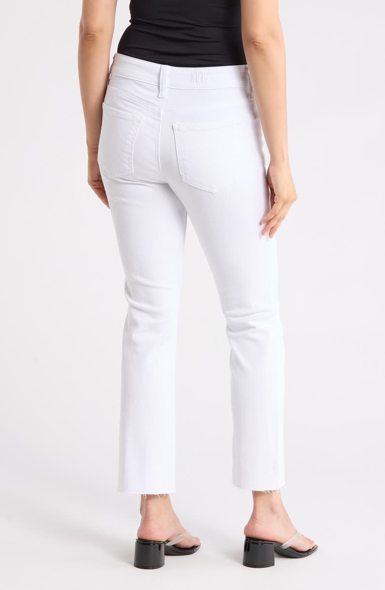 KUT from the Kloth Nikki Mid Rise Ankle Jeans, Alternate, color, Optic White