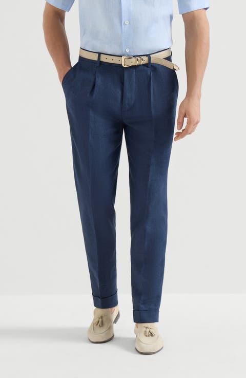 Délavé linen trousers