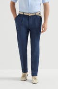 Brunello Cucinelli Délavé linen trousers