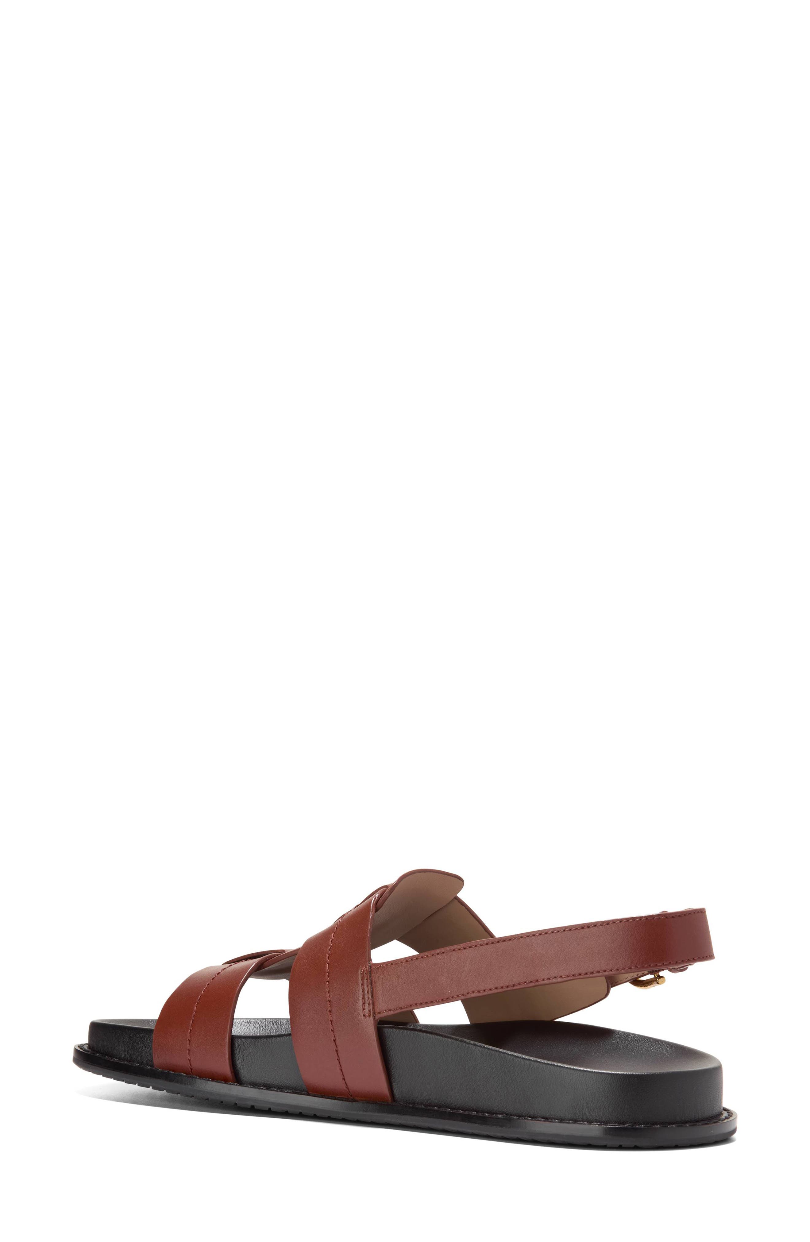 Marlee Slingback Fisherman Sandal, Alternate, color, DARK CUOIO LEATHER
