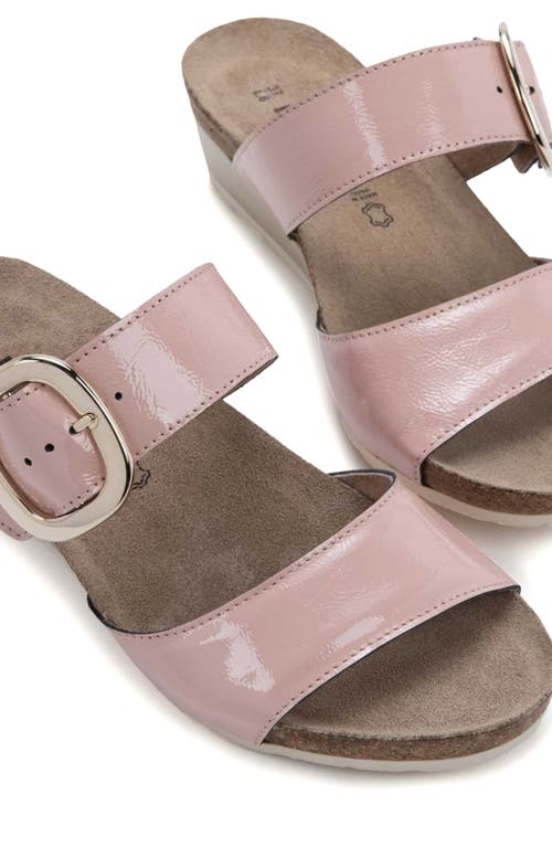 Naot Magic Wedge Sandal In Rose Patent Leather