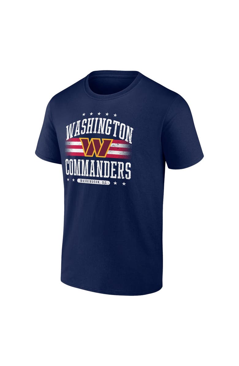 FANATICS Men's Fanatics Branded Navy Washington Commanders Americana T-Shirt, Alternate, color,