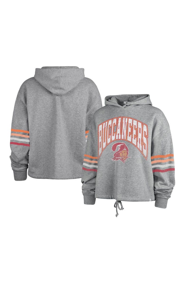 '47 Women's '47 Heather Gray Tampa Bay Buccaneers Upland Bennett Pullover Hoodie, Main, color, Gray