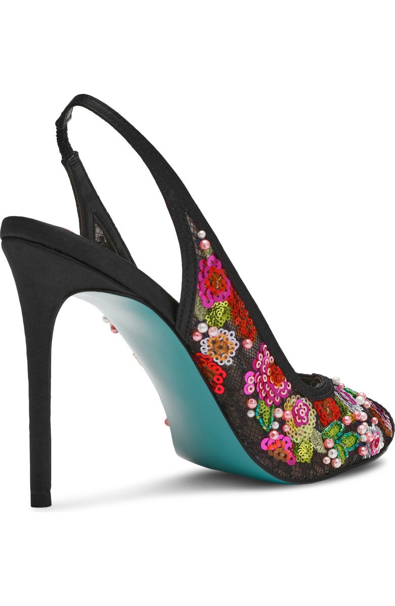 Betsey Johnson Gerri Sequin Slingback Sandal, Alternate, color,