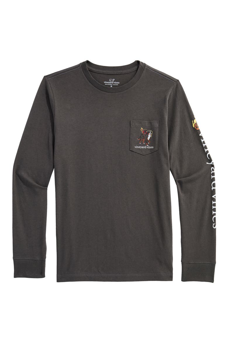 Kids' Headless Horseman Dog Graphic Long Sleeve T-Shirt, Main, color, 013 EVENIN
