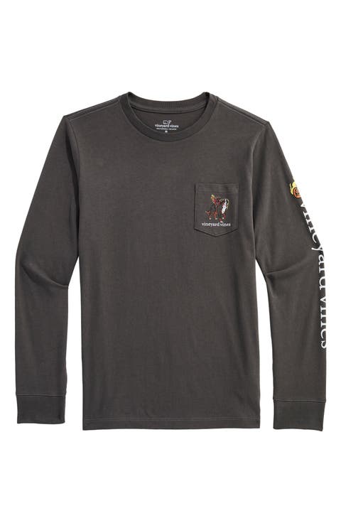 Kids' Headless Horseman Dog Graphic Long Sleeve T-Shirt