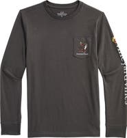 vineyard vines Kids' Headless Horseman Dog Graphic Long Sleeve T-Shirt