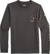vineyard vines Kids' Headless Horseman Dog Graphic Long Sleeve T-Shirt