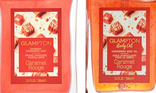 Glampton Caramel Rouge Fragrance & Body Oil Set In Transparent