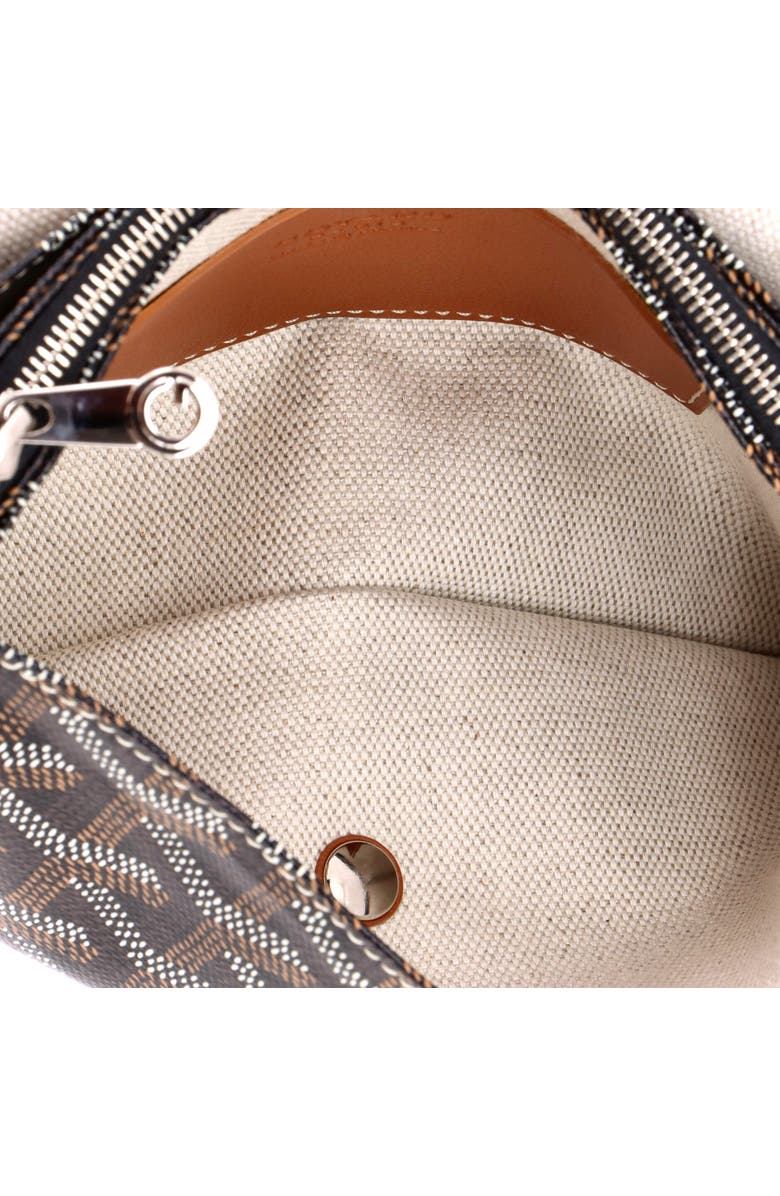 Pre-Owned Goyard Plumet Clutch Wallet Coated Canvas, Alternate, color, Brown