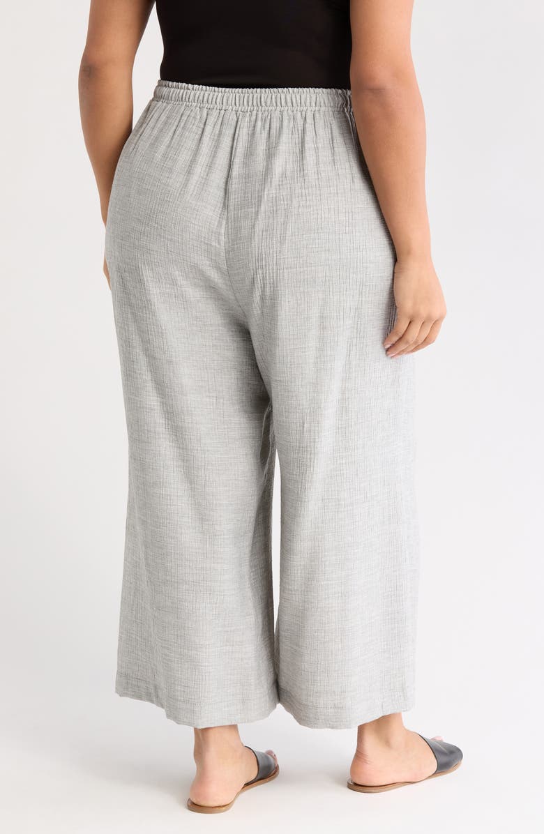 MAX STUDIO Double Weave Cropped Pants, Alternate, color, Light Heather Gray