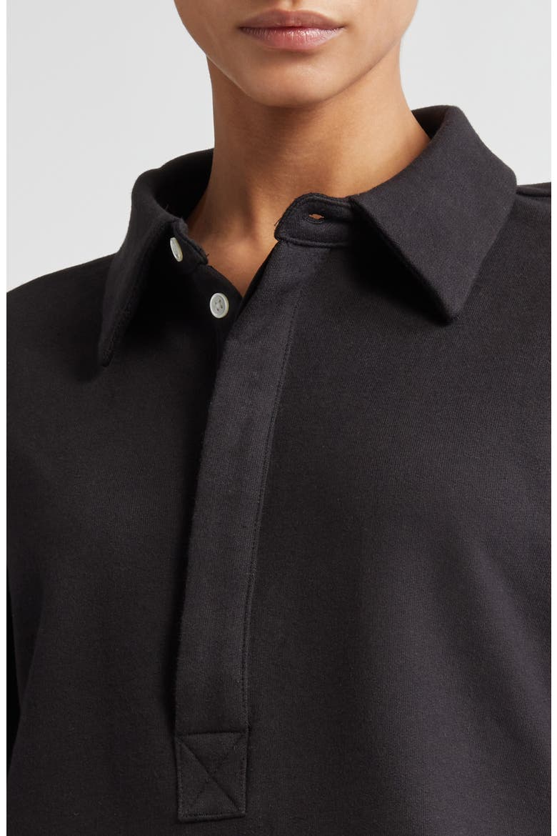 Unisex Riis Long Sleeve Polo, Alternate, color, BLACK