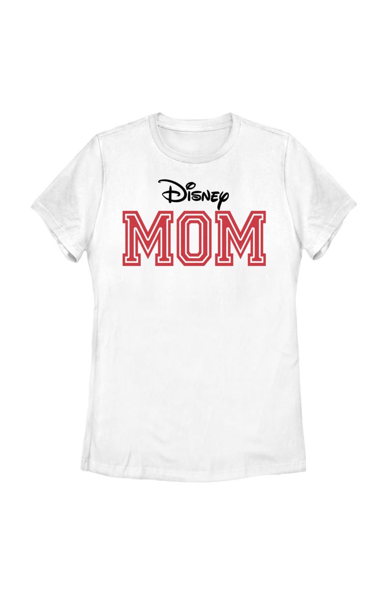 Mickey & Friends Women's Mickey & Friends Mother's Day Mom Official Logo  Graphic T-Shirt, Main, color, White