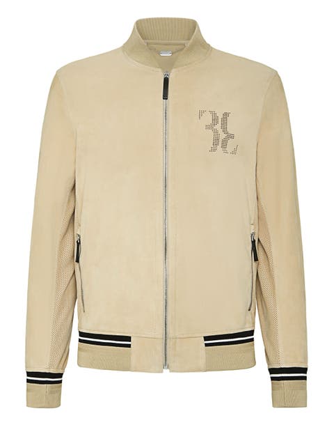 Leather Bomber Double B Men