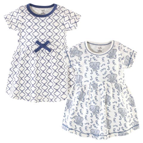 Organic Cotton Short-Sleeve and Long-Sleeve Dresses (Baby)