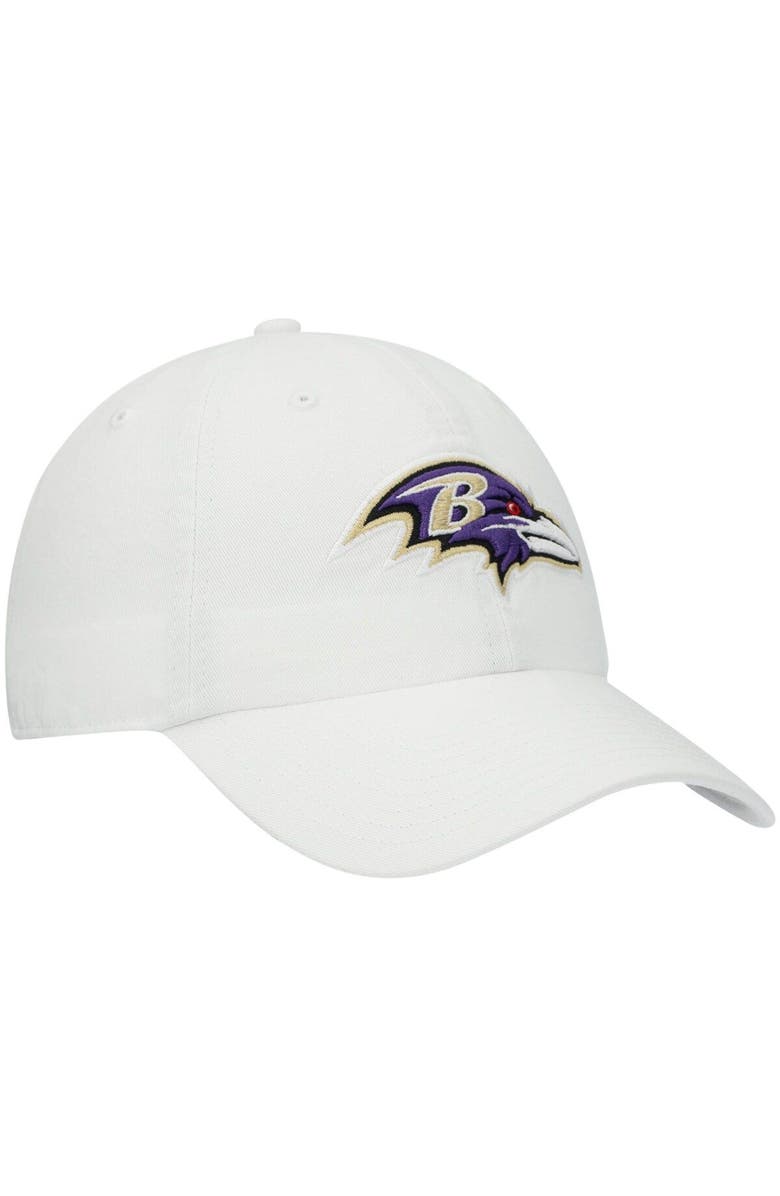 '47 Men's '47 White Baltimore Ravens Clean Up Adjustable Hat, Alternate, color, White