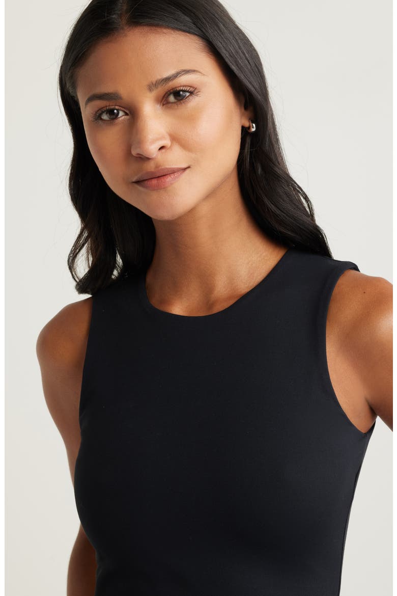 Smooth Edit Crewneck Tank, Alternate, color, BLACK