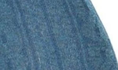 Memoi Cable Knit Over-the-knee Socks In Blue