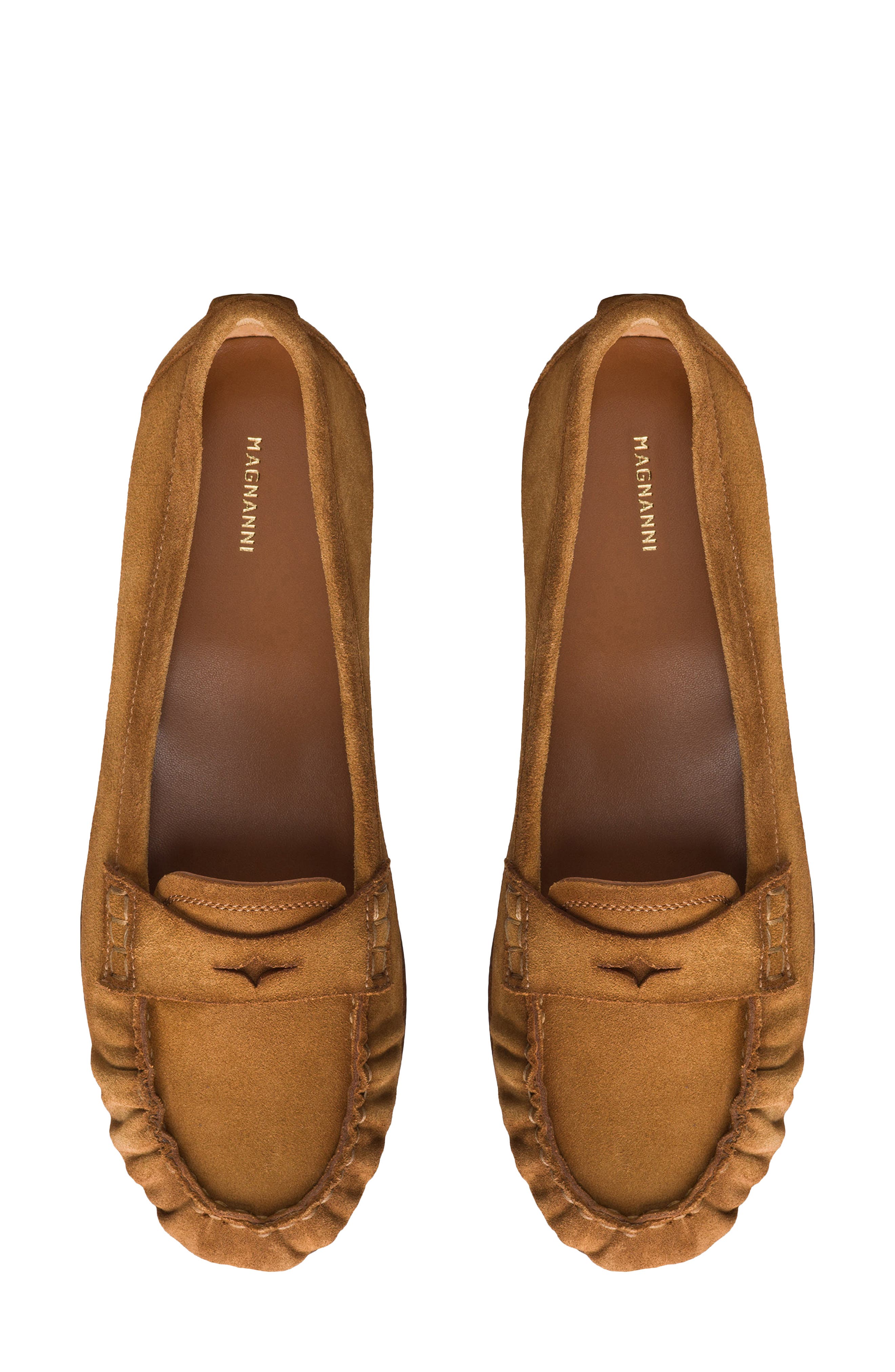 Magnanni Celina Ruffle Penny Loafer, Alternate, color, 