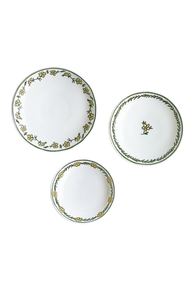 Heritage Daisy Chain Assorted Set of 3 Canape Dishes, Main, color, Multi