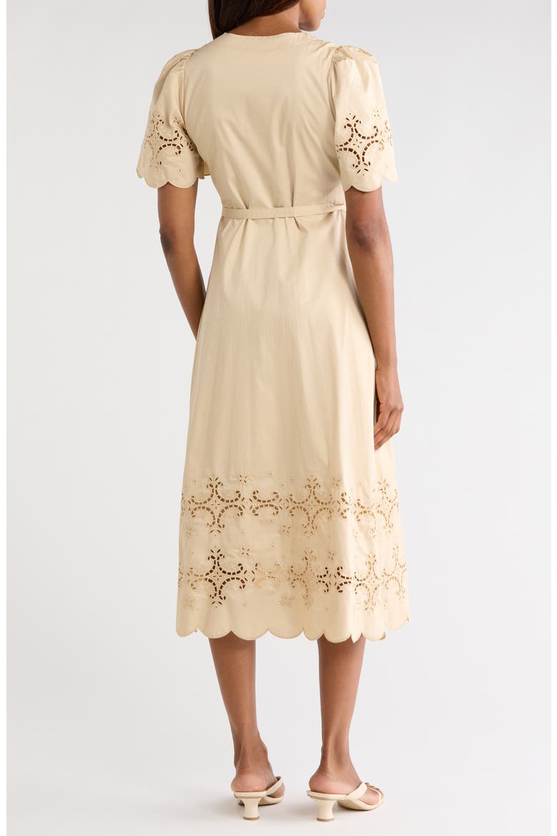 Raquel Cotton Twill Dress, Alternate, color, LATTE
