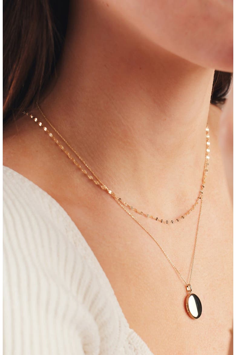 14k Mini Lace Chain, Alternate, color, 14k Solid Gold