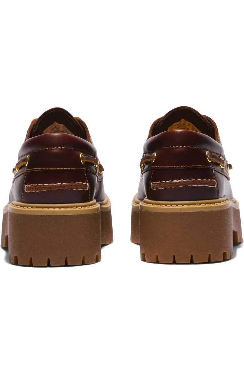 Timberland Stone Street Platform Boat Shoe, Alternate, color, Rootbeer