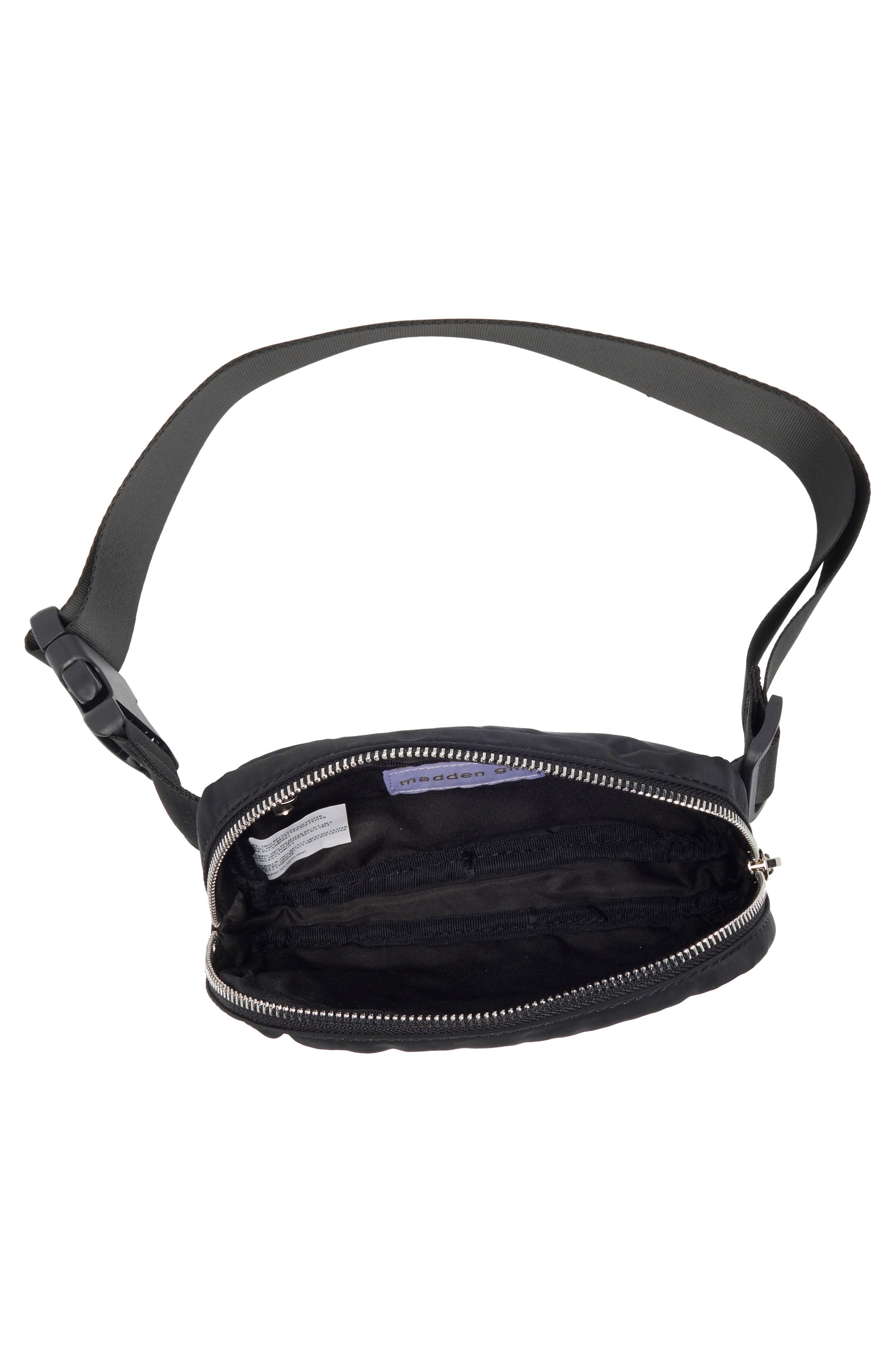 Madden Girl Quilted Belt Bag, Alternate, color, 