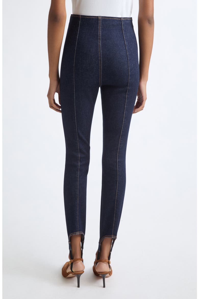 Lydia High Waist Stirrup Skinny Jeans, Alternate, color, INDIGO RINSE