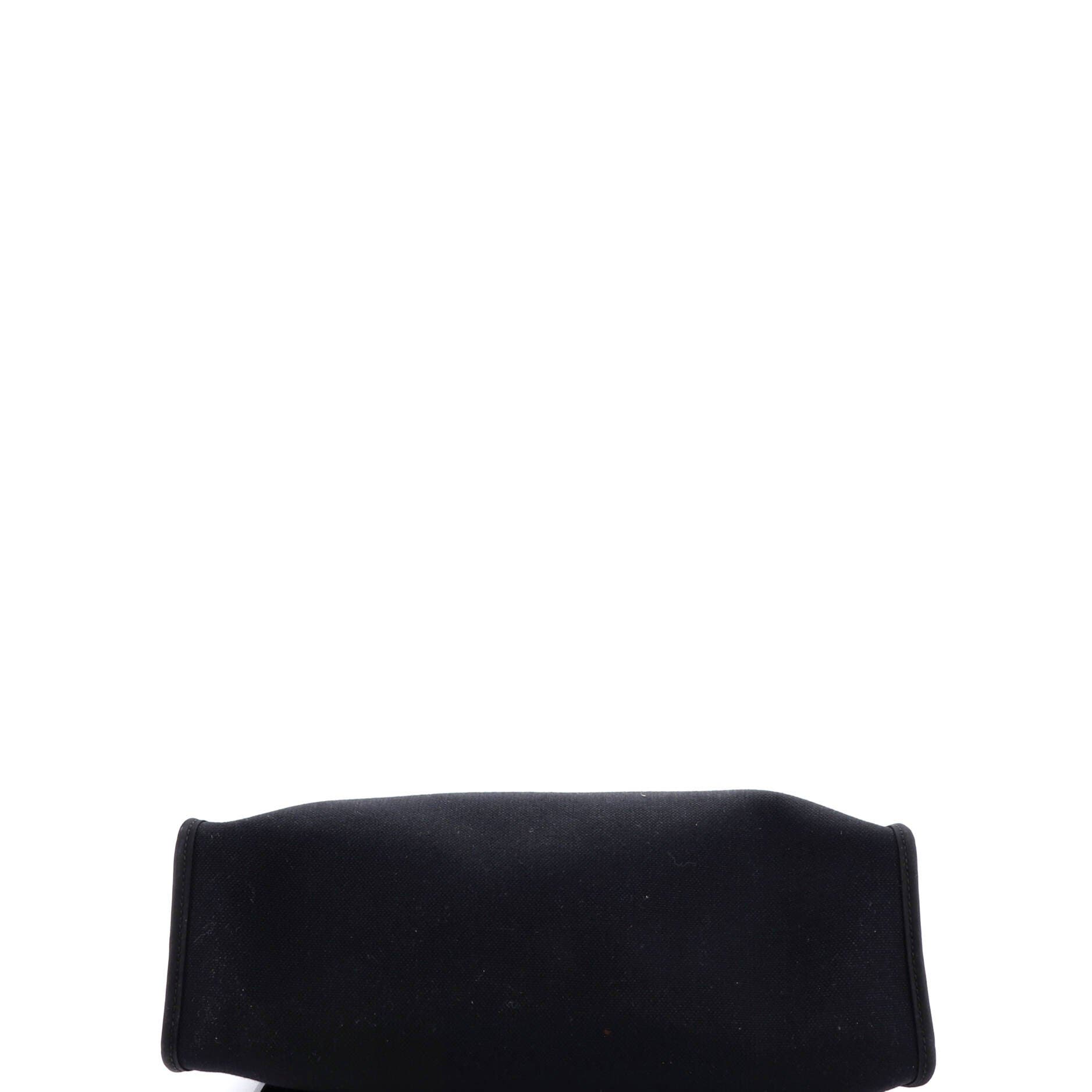 Pre-Owned Hermes Herbag Zip Leather and Toile 31, Alternate, color, Bleu Saphir