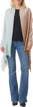Vince Dip Dye Wool & Cashmere Wrap