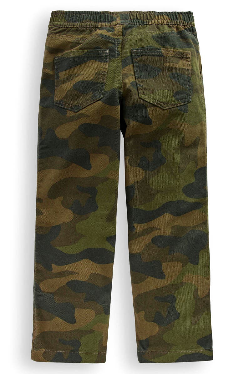 Mini Boden Kids' Camo Print Cotton Twill Pants, Alternate, color, Camo