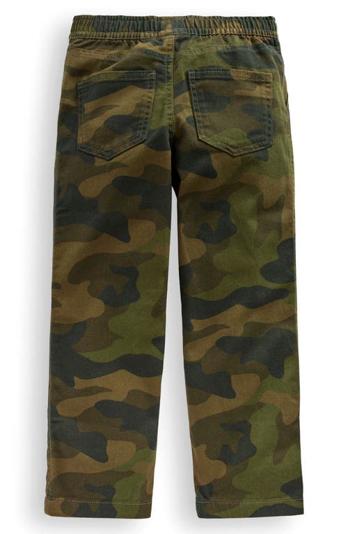 Mini Boden Kids' Camo Print Cotton Twill Pants In Multi