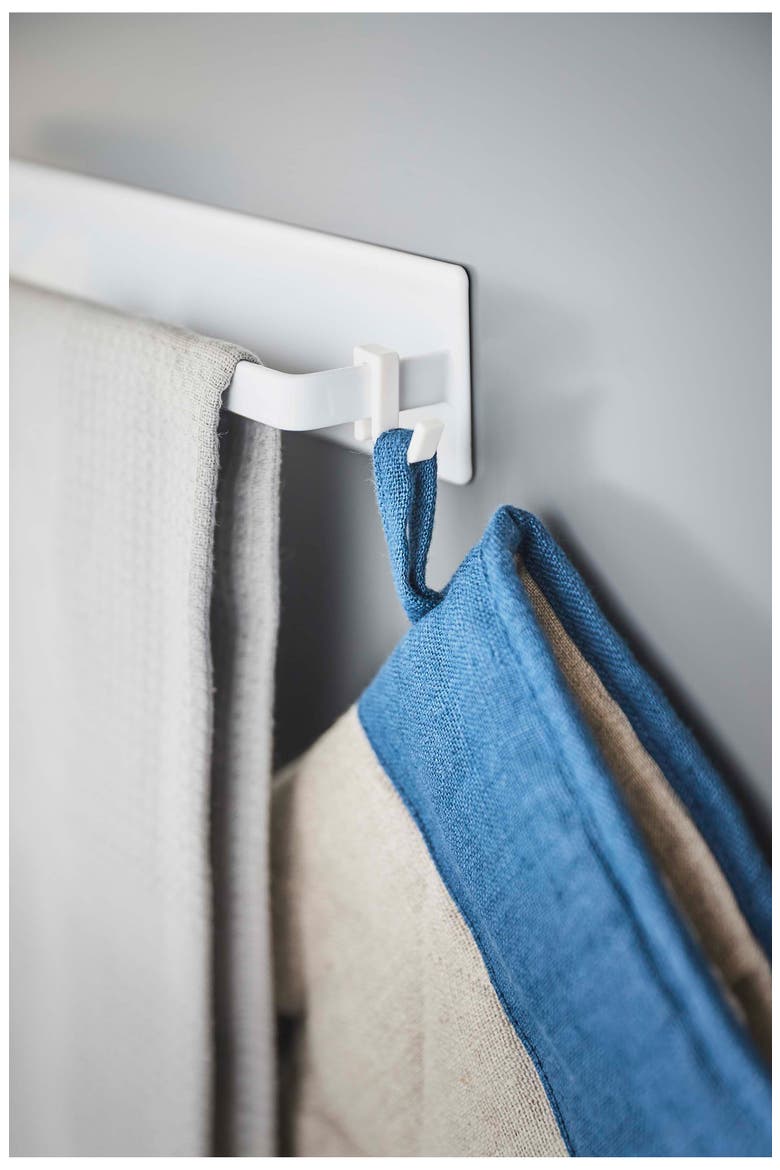 Magnetic Kitchen Towel Hanger, Alternate, color, WHITE