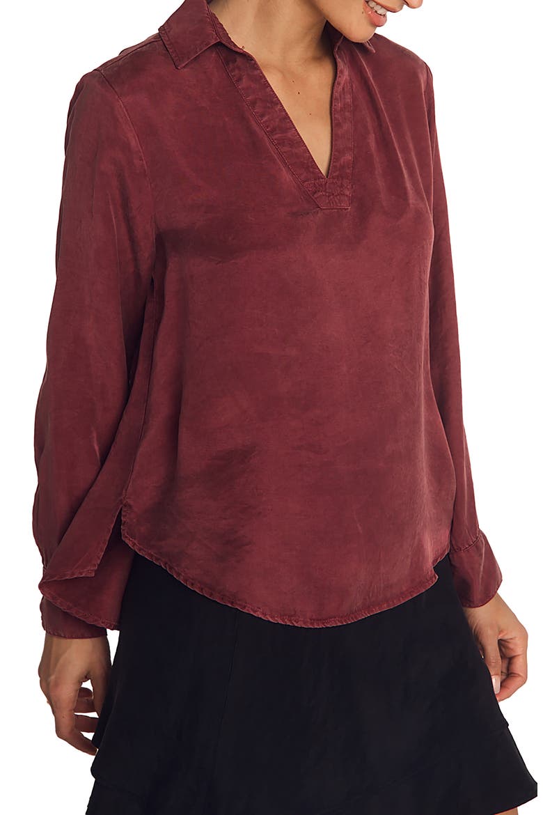 Long Sleeve Top, Main, color, RUBY DUSK