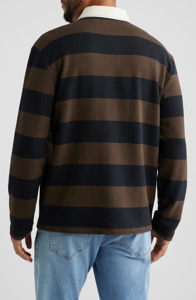 TravisMathew x Guinness Dark Cascade Rugby Shirt, Alternate, color, Demitasse