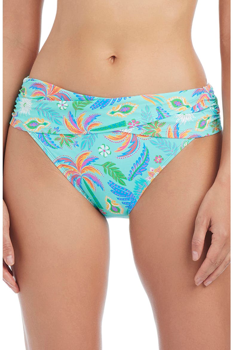 Sarong Hipster Bikini Bottoms, Main, color, TURQ