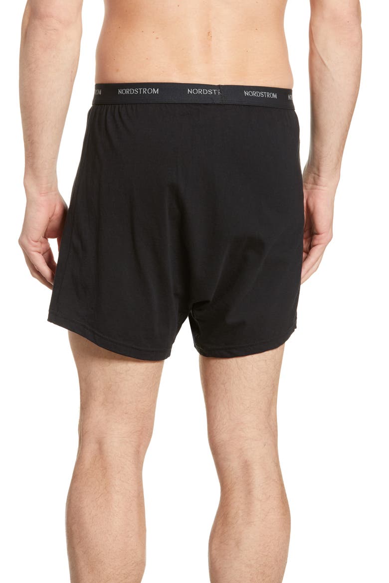 3-Pack Supima® Cotton Boxers, Alternate, color, BLACK