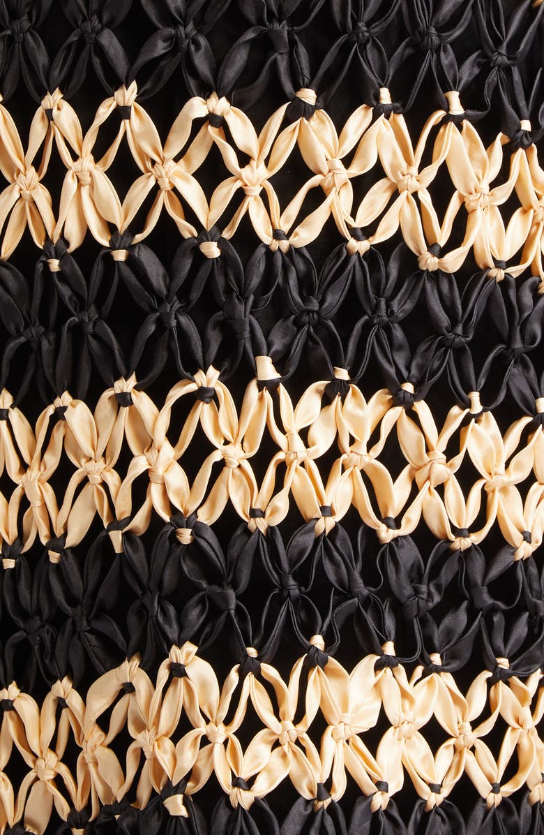 Diotima Cavalla Fringe Stripe Macramé Maxi Skirt, Alternate, color,