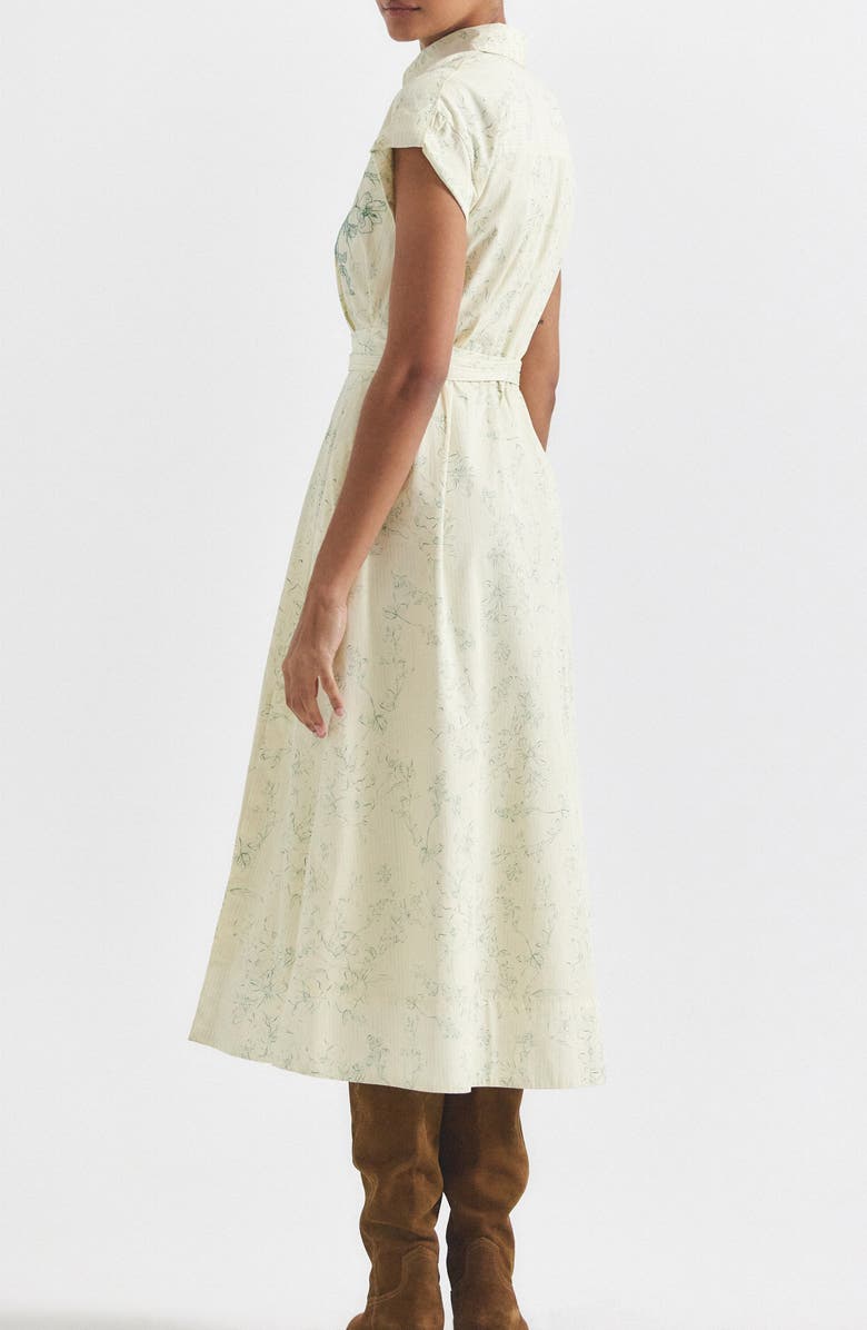 Derek Lam 10 Crosby Haley Floral Shirtdress, Alternate, color, 