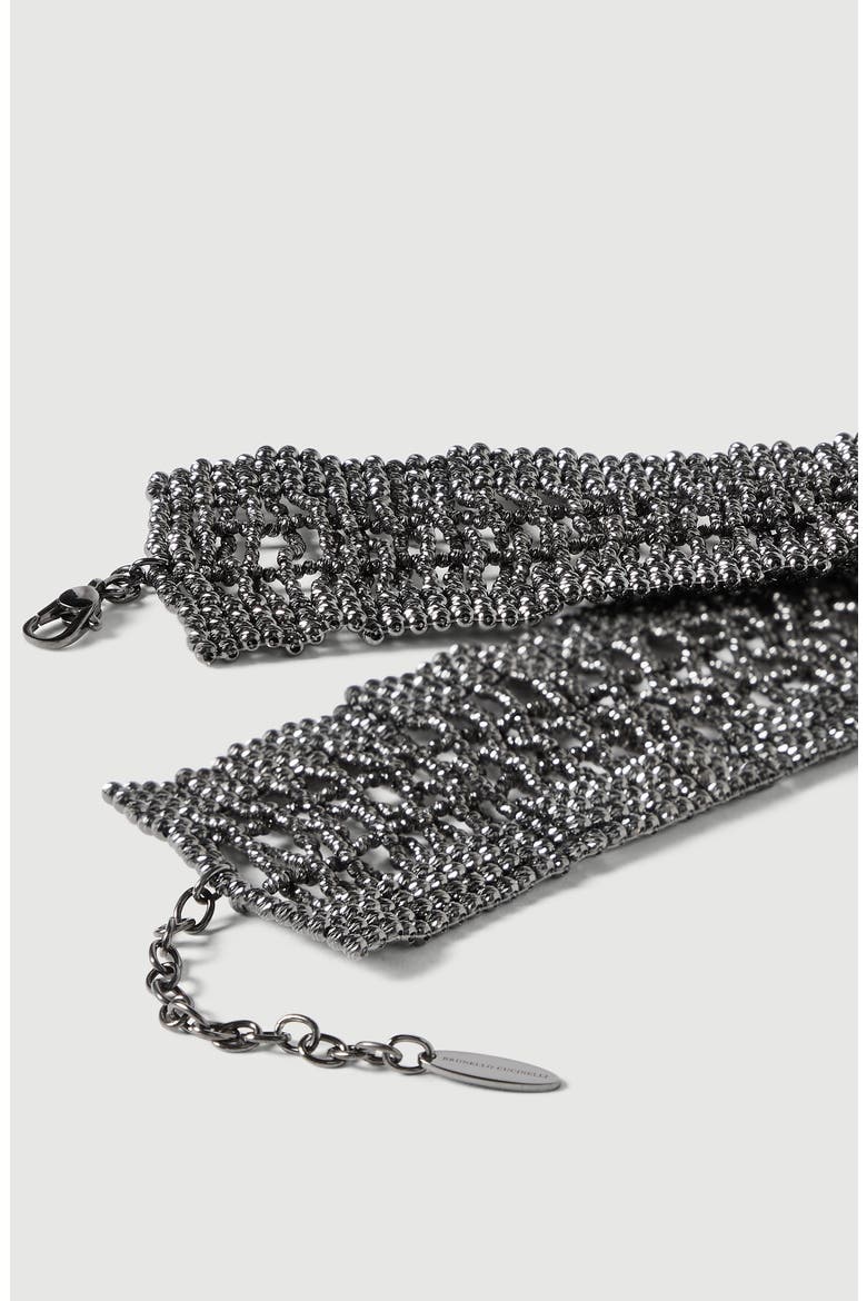 Sterling Silver wide choker, Alternate, color, Silver